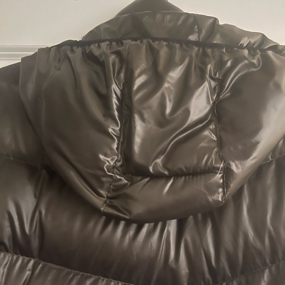 Andrew Marc Metallic Puffer Coat Taupe/ khaki color xxl - Picture 11 of 14